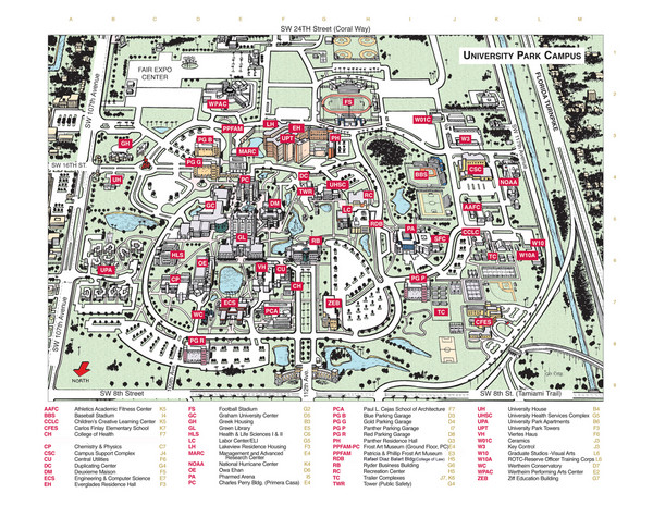 Florida International University Campus Map - Florida International 
