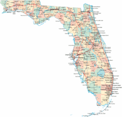 Florida Road Map Florida Road Map