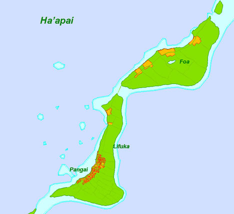 Foa Island Tonga Map