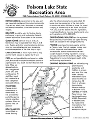 Folsom Lake State Recreation Area Campground Map