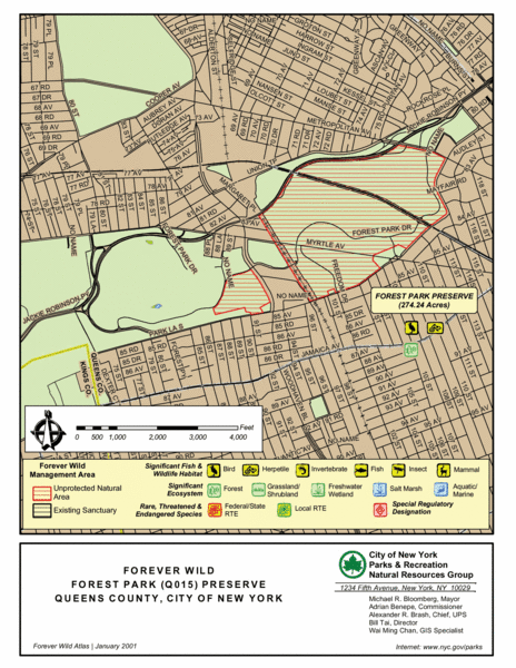 Forest Park Preserve Map