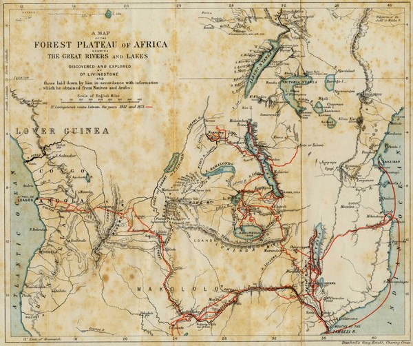 Forest Plateau of Africa Map