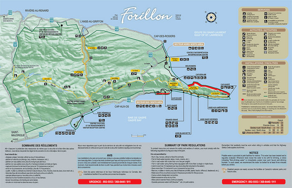 Forillon National Park Map