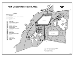 Fort Custer State Park, Michigan Site Map
