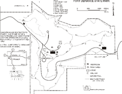 Fort Defiance State Park Map