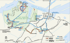 Fort Donelson National Battlefield Official Map