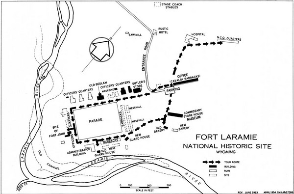Fort Laramie Guide Map