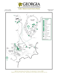 Fort Mountain State Park Map