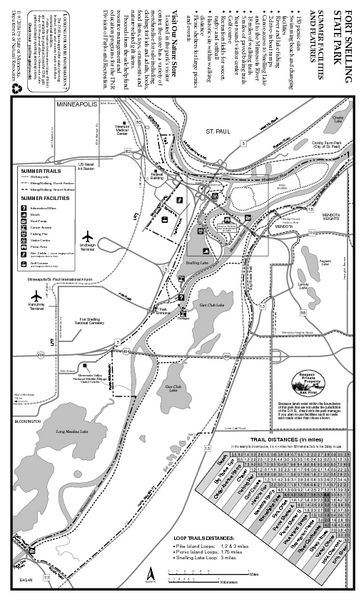 Fort Snelling State Park Summer Map 101 Snelling Lake Rd St Paul Mn Mappery