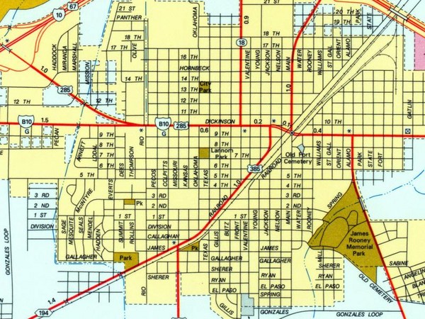 Fort Stockton City Map