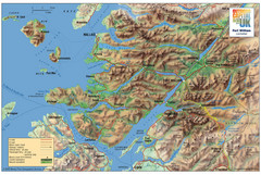 Fort William Area Shaded Relief Map