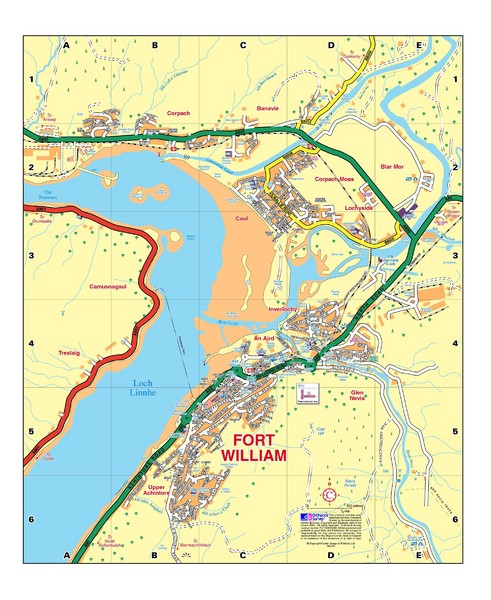 Fort William, Scotland Map