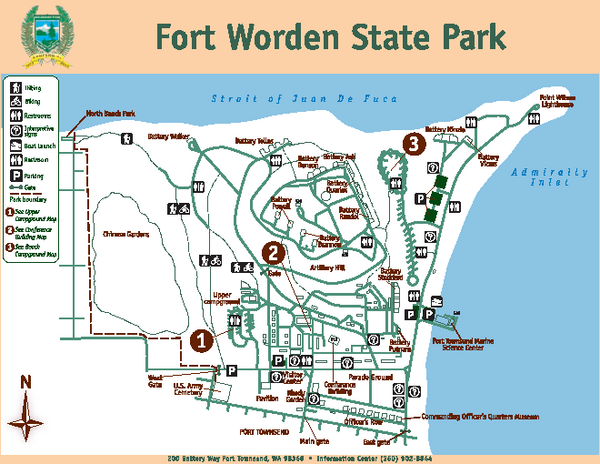 Fort Worden State Park Map