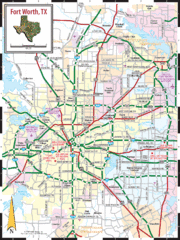 Fort Worth, Texas City Map