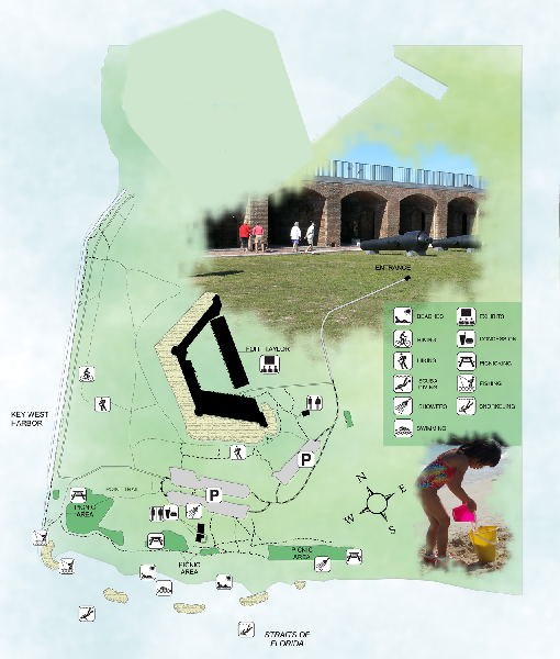 Fort Zachary Taylor State Park Map
