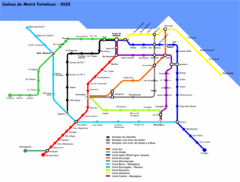 Fortaleza Metro Map