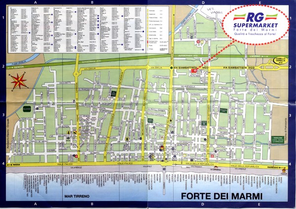 Forte dei Marmi-map Map