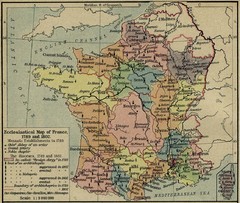 France Ecclesiastical Map 1789-1802