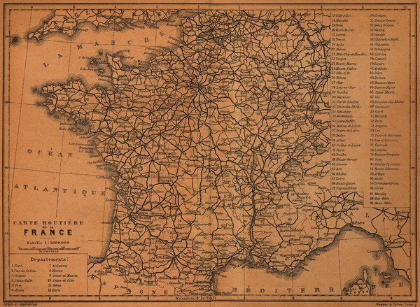 France Road Map, 1914