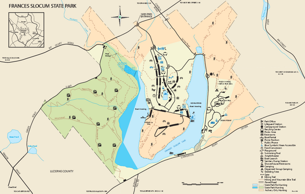 Frances Slocum State Park map