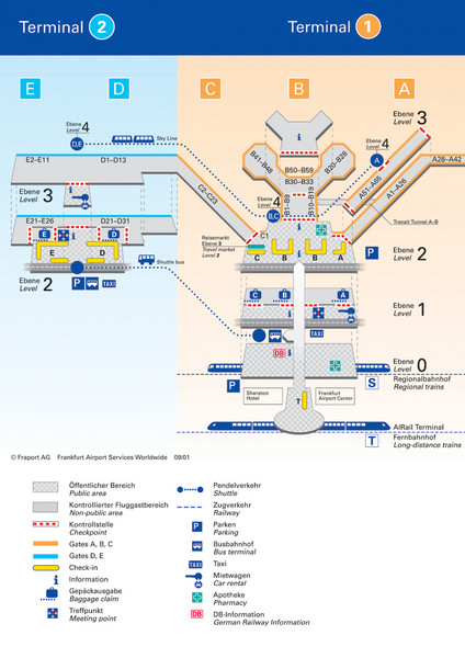 Frankfurt Airport Map