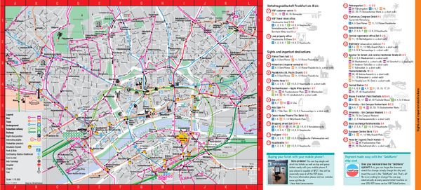 Frankfurt Public Transportation Map - Frankfurt Germany • mappery