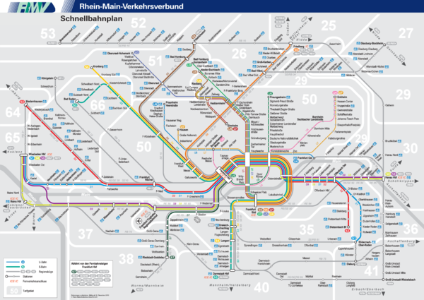 Frankfurt Nahverkehr Map