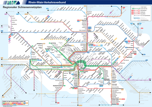 Frankfurt Nahverkehr Map