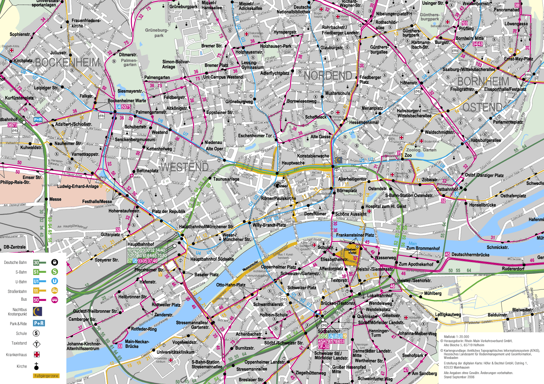 Frankfurt Public Transportation Map - Frankfurt Germany • mappery