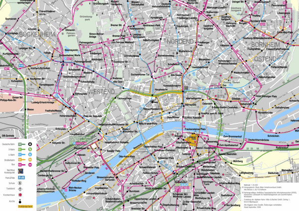 Frankfurt Public Transportation Map