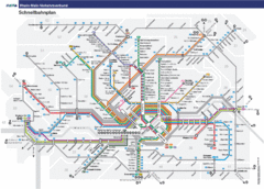 Frankfurt Subway Map (German)