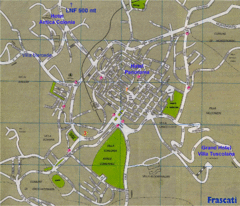 Frascati Tourist Map Frascati Tourist Map