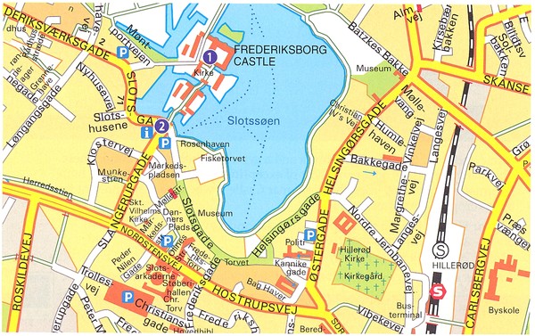 Frederiksborg Castle - Hillerod Map
