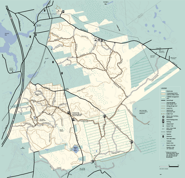 Freetown-Fall River State Forest trail map