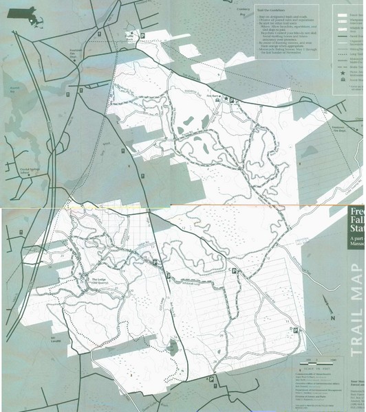 Freetown State Forest Map