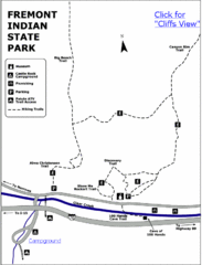 Fremont Indian State Park Map Fremont Indian State Park Map