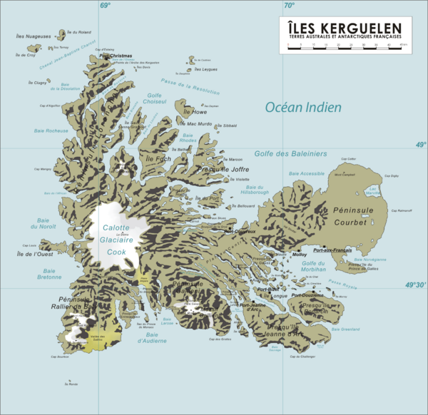 French Southern Territories Map