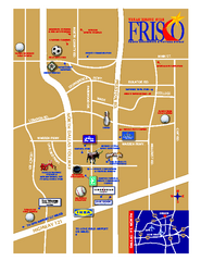 Frisco, Texas Map