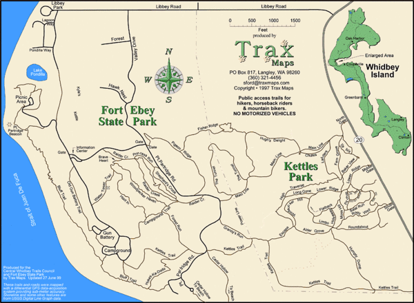 Ft Ebey/Kettle Park Trail Map