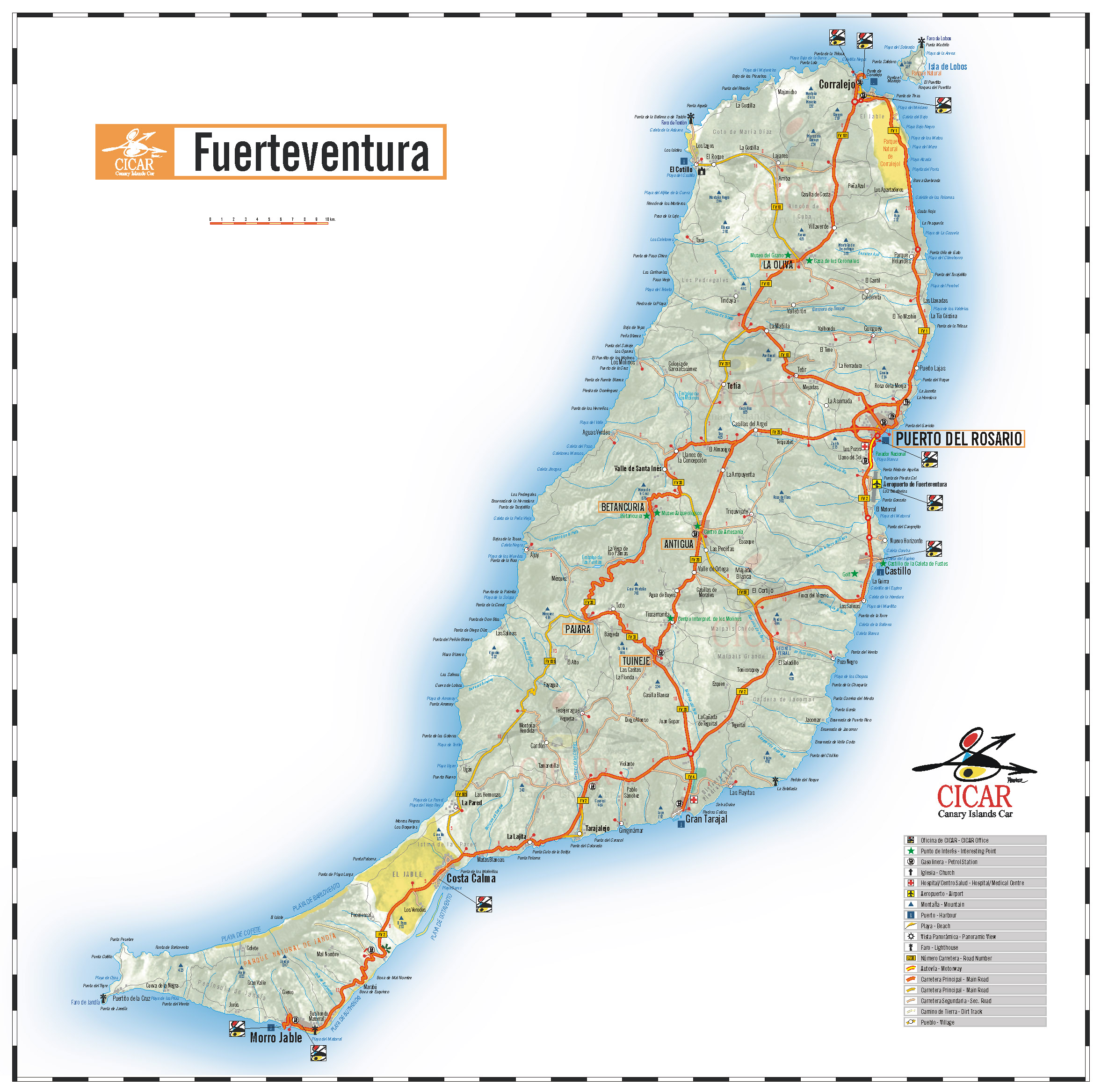 Fuerteventura Island Map - Fuerteventura • mappery