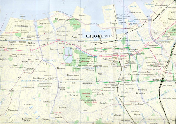 Fukuoka City Map