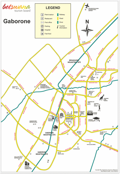 Gaborone City Map