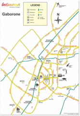 Gaborone City Map Gaborone City Map