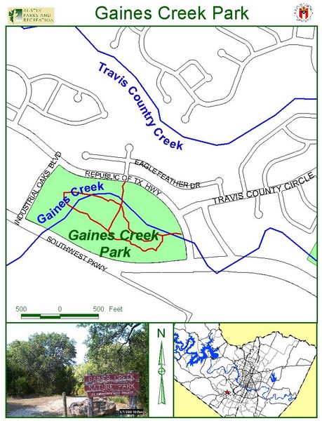 Gaines Creek Park Map