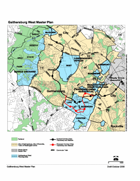 Gaithersburg, Maryland City Map