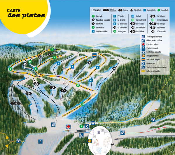 Gallix Ski Trail Map