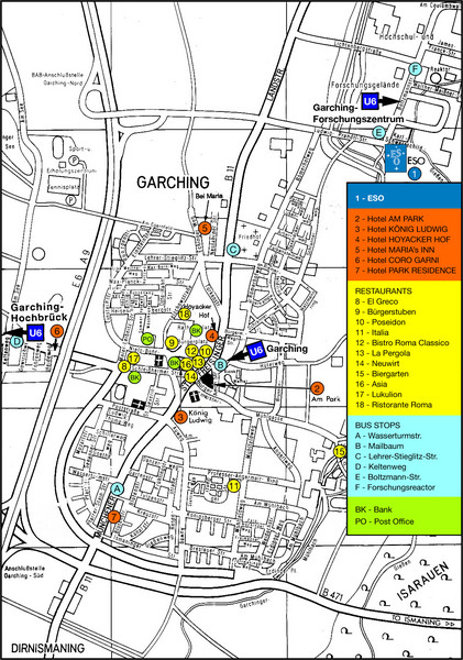 Garching Tourist Map