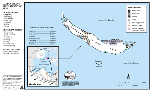 Garden Island State Recreation Area Map