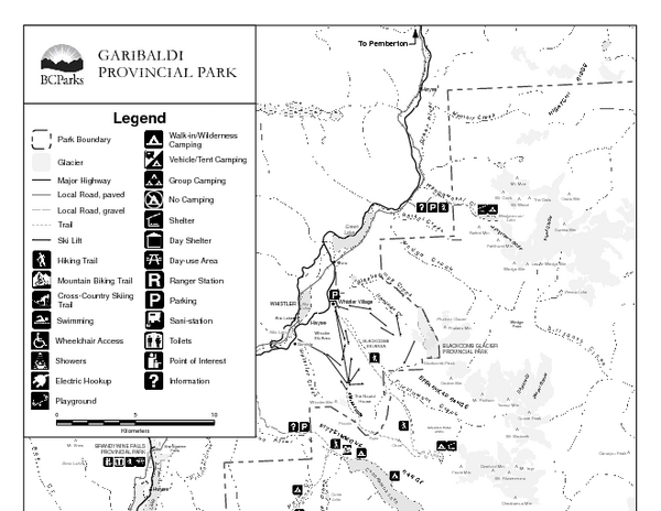 Garibaldi Provincial Park Map