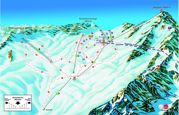Garmisch Partenkirchen Ski Trail Map